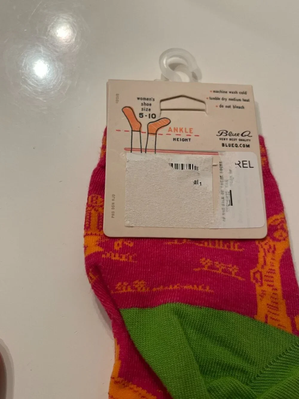 Funny‎ Women Crew Socks from Blue Q Kale and  Art The Bomb (two Pairs) (NEW)
